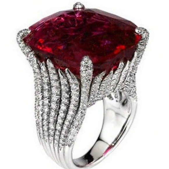 SAPPHIRE BRIDAL WEDDING RING - Picture 6 of 8